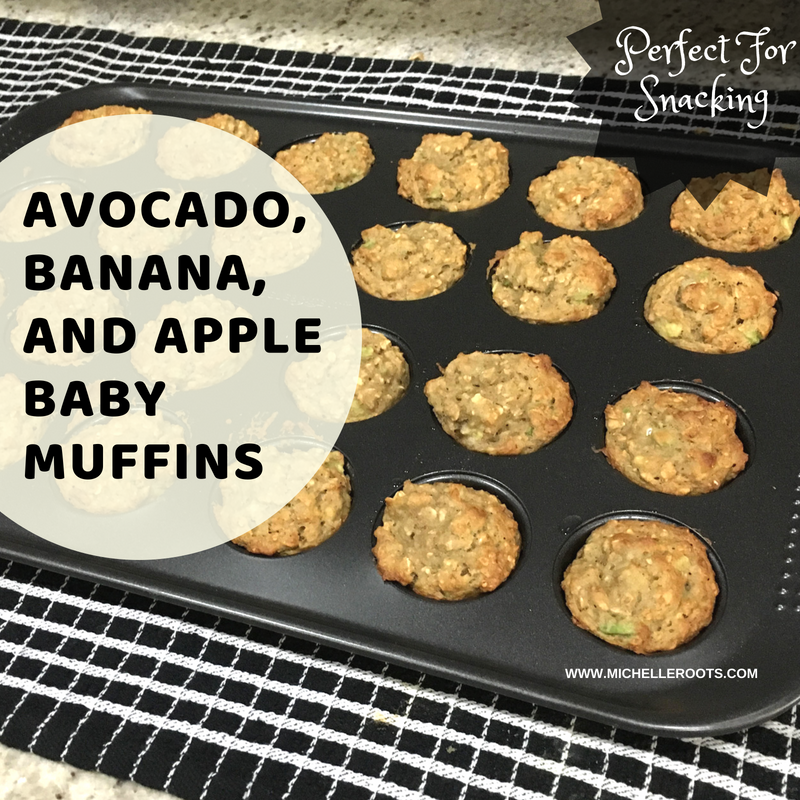 Avocado, Banana, And Apple Baby Muffins