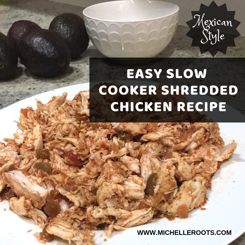 slow cooker shredded chicken